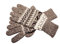 Posh Gear Alpaka Handschuhe Guantilissi Fingerhandschuhe Damen Herren aus 100% Alpakawolle, grau, Größe S