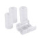 Zerone 4pcs AA to C Size Cell Battery Conversion Adapter Holder Switcher Converter Cases Box White