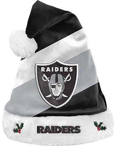 FOCO Las Vegas Raiders NFL 2021 Colorblock Santa Hat - Stück