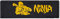 Martial Arts White Head Band Headband) - Black Ninja