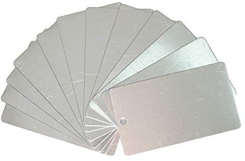 Lot de 25 plaques en aluminium pour plantes et arbres - Étiquettes