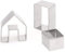 3pcs / Set Weihnachten Lebkuchen-Haus Keks Ausstecher Edelstahl-Plätzchen-Cut-Form Küche Zubehör