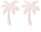 BlackAmazement 2er Set 316L Edelstahl Ohrstecker Ohrringe Palme Sonne Strand rose gold silber schwarz Damen (Rosegold)