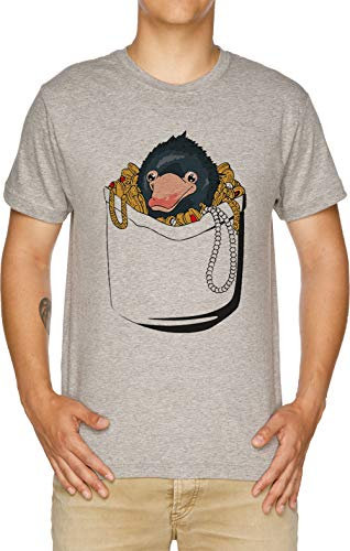Niffler Im Tasche Herren T-Shirt Grau