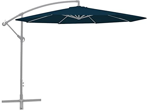 Catherinol Ersatzbezug für Ampelschirm, Sonnenschirm Ersatzbezug, Sonnenschirm Bespannung, Marktschirm Ersatzbezug, Sonnenschirme, Pavillons & Markisen, Blau 300 cm