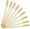 6 / 15CM Bamboo Kebab Skewers 100PCS Food Appetizer Toothpicks Flat Paddle Wood Picks for Apple, Cocktail Fountain, Marshmallow, Burger, Chocolate Bouquet, Barbeque, BBQ, Barbecue, Yakitori Chicken