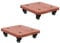 Speaker Stand Speaker Stand Pair with Lockable Wheels, Small Speaker Holders for Subwoofer/ Surround Speakers/ Commercial/ Home/ Theater, Easy Mobility ( Color : Brown , Size : 25cm/10in x 35cm/14in )