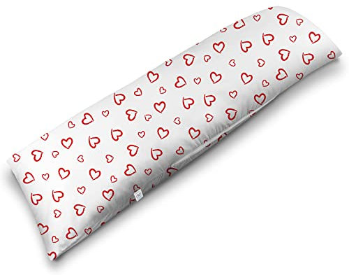 ekmTRADE Seitenschläferkissen 40x145cm Langkissen ergonomisches Schlafkissen, erholsamen Schlaf optimale Druckentlastung, Körperanpassung, für Schwangere, Stillende & Allergiker (6, Kissen mit Bezug)
