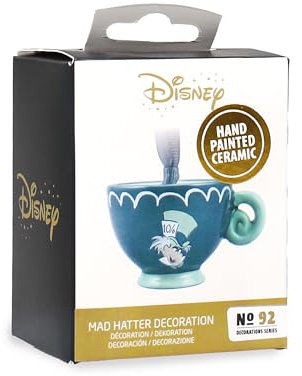 Disney Decorazione da appendere per albero di Natale di Alice nel Paese delle Meraviglie, Cappellaio Matto, 7,4 cm x 4,8 cm x 5,7 cm, Ornamento - Disney Decorazioni per albero di Natale - Alice nel