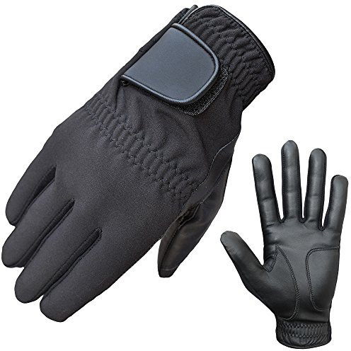 ATTONO Winter Golfhandschuhe Golf Winter Handschuhe Leder Handinnenfläche (9/L)