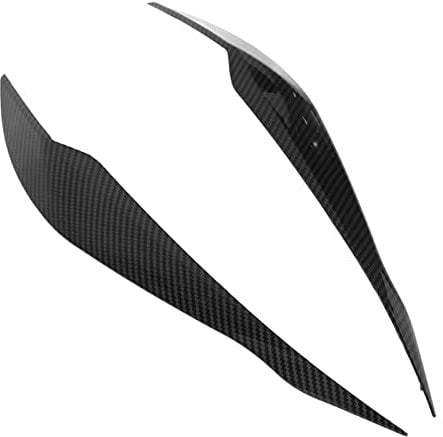 Scheinwerfer Augenbrauen, Auto Frontscheinwerfer Scheinwerfer Augenbraue Augenlid Auto Aufkleber Aufkleber Trim für 3er F30 F31 2012-2018 (Kohlefaser-Stil)