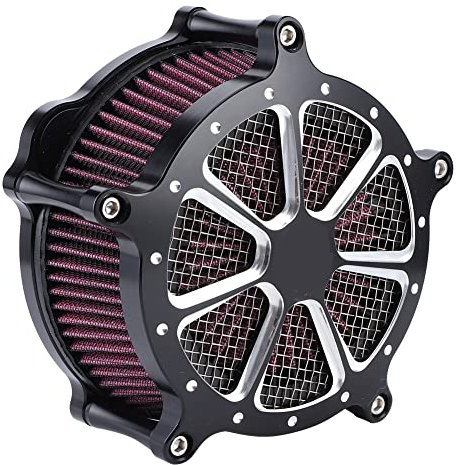 XTevu Kit Filtro Aria Moto - Filtro Aria Ad Alte Prestazioni per Harley-Davidson FXD 1993-2017, Adatto per Modelli Softail E Dyna