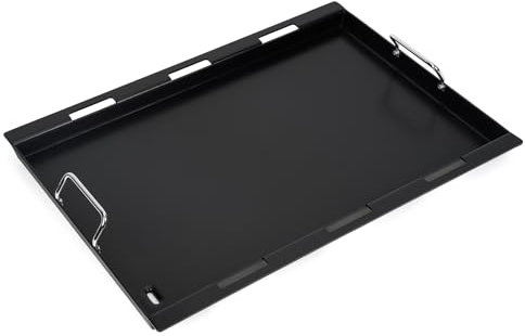 onlyfire Grillplatte für Weber Genesis ll 300 Series, BBQ Plancha für Weber Genesis ll E310 E315 E320 E325 E335 S330 S310 Gasgrills, Keramischen Antihaftbeschichtung, mit Griff, 67×47,5×3,8cm