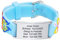 XUANPAI Bracelet Identification SOS Personnalisable, Urgence Braelet Medical Bracelet pour Enfants, Cartoon Style Silicone Imperméable Bracelet Réglable pour Garçons Filles Adolescents (Bleu 8)