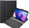 FKQLH Funda con Teclado Español Ñ Slim Desmontable Inalámbrico Bluetooth Teclado Magnético Funda para Lenovo Tab P12 12,7 Pulgada 2023, Negro