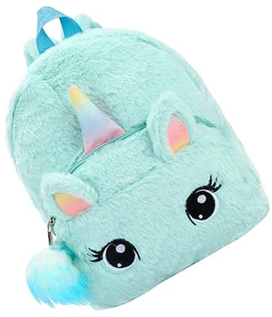 VALICLUD Mädchen Taschen Schulranzen Für Kinder Schülerrucksack Plüsch Schulranzen Große Kapazität Und Diebstahlschutz Zufällige Farbe