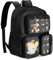 Prokva Ita Bag Pin Display Rucksack mit Einsatz, Kawaii Aesthetic Rucksack mit Laptop-Hülle für Cosplay und Konzert, Schwarz (Pins nicht Enthalten, Patent Design)