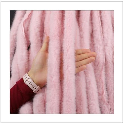 Rockreyoa Kunstfell Band Kunstpelz Kunstfell Bordüre Fellstoff Plüschband Dekoband Weihnachtsmüntze Band Plüsch Trim Stoffrolle für DIY Handgemachte Kostüme Basteln Nähen Dekorieren Rosa 3m