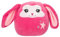 Depesche 13039 Ylvi Swoppies -Kuscheltier Hase in Pink, mit Leuchteffekt, Stern und langen Schlappohren, ca. 20 cm großes Plüschtier