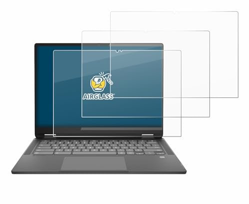 BROTECT 3 Stück Schutzglas für Lenovo IdeaPad Flex 5i Chromebook Plus 14 Gen 7 Schutzfolie Panzer Folie Glas Displayschutz Made in Germany [ 9H, Anti-Fingerprint]