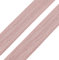 1m Einfassband 20mm hochelastisch 44% Elastan gefalzt Meterware Faltgummi Schrägband Farbwahl, Größe:20mm, Farbe:altrosa