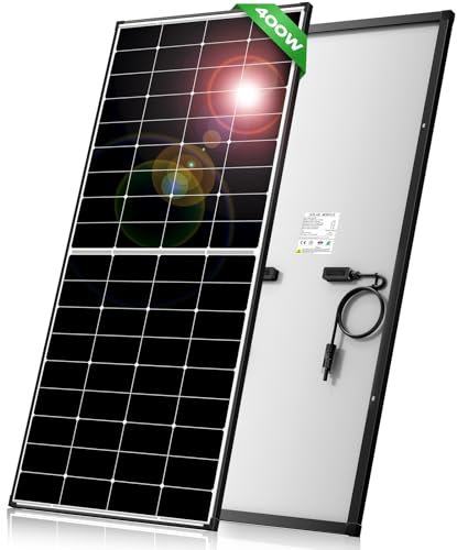 400W Solarpanel,12V Perowskit Solarmodul,Balkonkraftwerk mit 12BB Solar Panel,27% Umwandlungsrate PV Modul für Netzunabhängige 12V Energieversorgung in Wohnmobil,Camping,Wohnwagen oder Zuhause