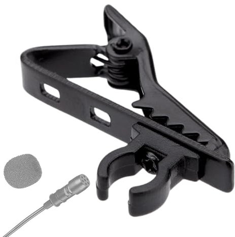 Schnurloses Ansteckmikrofon, Klammer für Krawattenmikrofon, 10 x Mikrofonclip aus Metall am Hemd – Halterung für Mikrofon mit Krawatte, leicht, für Online-Bildung