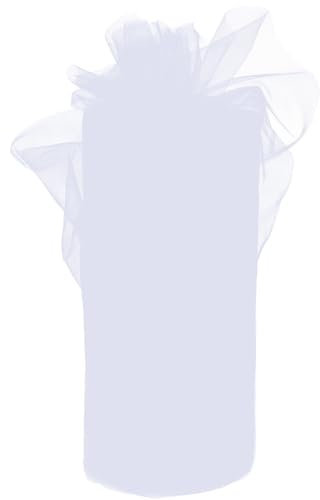 91 m x 30 cm Tülle Roll Tüll meterware Tüll Stoff Baumwollgaze Tüllstoff ein Hauch von Tüll Weihnachtsband Türschleife Weihnachten Tüll Weiß Tüll Weiss