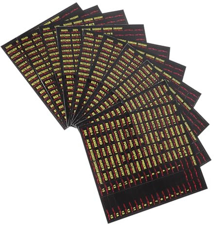 SHOWERORO Étiquettes Autocollantes Pour Disjoncteurs Panneaux Électriques 10 Feuilles Pour Une Identification Facile