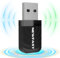 NEWFAST Clé WiFi Puissante AC1300 Mbps,2.4G/5.8GHz Adaptateurs USB WiFi,Nano Clé WiFi pour PC,MU-MIMO,Double Bande Clé USB WiFi Compatible avec Windows 11/10，Mac 10.11~10.15