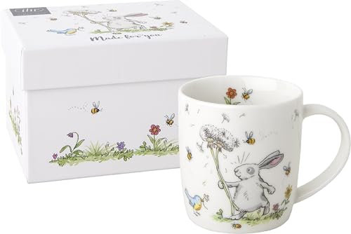 IHR - POM 1067900 - Kaffeebecher, Summer Presents, Hase, Porzellan, 8,5cm x 9cm, 300ml, mit Geschenkverpackung
