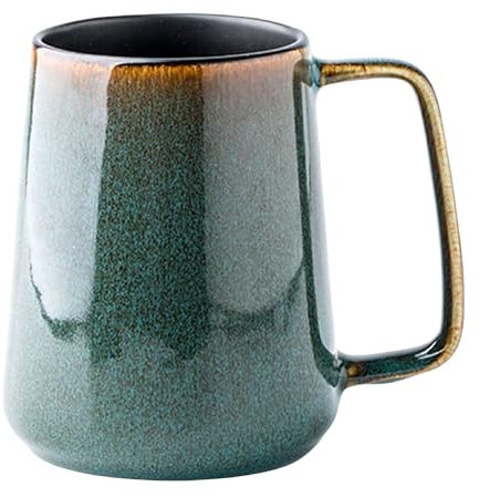 AURWEL Große Keramik Kaffeetassen, 24 Unzen / 700ml Extra Große Tassen, Für Cappuccino, Latte, Heiße Kakao Oder Heißes Tee- Geschenk (24 oz Dark Green)