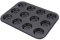 TAIHE Muffinform Blech, Muffin Backform für 12 Muffins, Muffinblech mit Antihaftbeschichtung, Muffinbackform aus Stahlblech, BPA-frei, 35,5 x 26,5 x 3cm, für Cupcakes, Brownies, Basic Baking