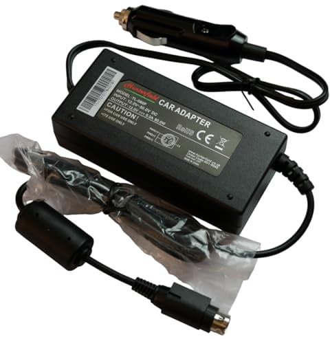 12V 5A (60W) Car Cigarette Lighter Power Adapter (Voltage Stabiliser) For AvTex Branded TVs Requiring 3-Pin Type Output Plug.