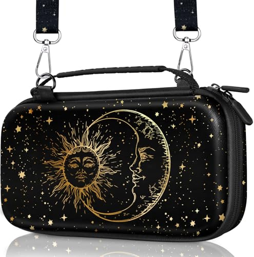 Gurgitat for Nintendo Switch 2 Carrying Case - Sun Moon Cute Cool Design with Handle and Strap for Switch 2 2025 Travel Cases Portable Storage Carry Protective Hard Shell for Boys Teens Girls