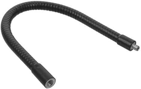 Flexible Kamerahalterung mit 1/4 Zoll Schraube, 360 Grad | Metalllegierung, Verstellbare Winkel und Höhen, für Actionkameras, Fotografie, Videokonferenzen, Schwarz