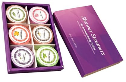 VICASKY Aromatherapie Badetabletten Schnell Löslich aus Meersalz 6 Stück Zufälliger Stil zur Entspannung Entspannend und Pflegend für Frauen im Hotel und Reisen