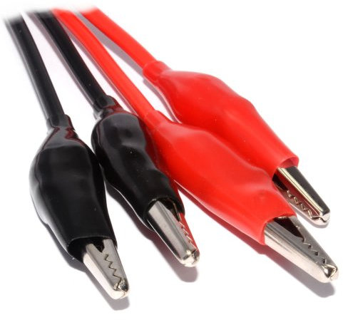 kenable Isolierten Crocodile Clips MultiMeter Prüfung Anschlusskabel Set 0,5 m [0.5 Meter]