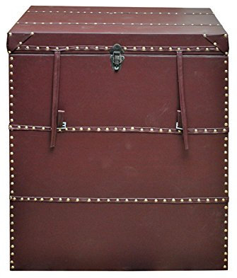 MiaMöbel Truhe 73x88x58 cm Kolonialstil Massivholz Mango Braun