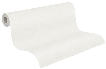 A.S. Création Tapete Creme - hochwertige einfarbige Vliestapete 356574 mit leichter Struktur - Wandtapete für verschiedene Wohnräume auf 10,05m x 0,53m - Made in Germany