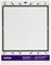 Brother,CADXMATSTD12, Brother Selbstklebendes Klebeband (30,5 x 30,5 cm) für ScanNcut SDX Series, 30,5x30,5cm, Violett/Weiß