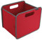Meyliving Faltbox S Rot 25x32x27,5cm Polyester 30 kg Tragkraft Einkauf Reise Aufräumhilfe Spielzeug