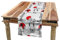 ABAKUHAUS asiatisch Tischläufer, Modern Japanisch Kunstvoll, Esszimmer Küche Rechteckiger Dekorativer Tischläufer, 40 x 180 cm, Schwarz Rot