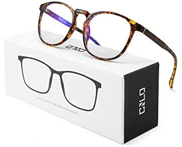CNLO Blaulichtfilter-Brille, Computerbrille, mindert Augenbelastung, leichter Rahmen, Herren/Damen