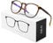 CNLO Gaming Glasses Computer Glasses UV Protection Anti Eyestrain Lightweight Frame Glasses for Men/Women Amber