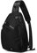 TITECOUGO Sling Backpack Travel Shoulder Bag One Strap Crossbody Bags Lightweight Chest Daypack Camp Day Packs for Women and Men Hiking Accessories Large Black