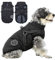 Savlot Hundejacke Winterweste Jacken Hundemantel Hundepullover Haustier Skifahren Kostüm Ärmellose Baumwolle Gepolsterte Weste Mit Brustgurt Gurt - Schwarz, 4XL