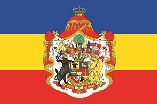 U24 Aufkleber Mecklenburg-Schwerin Großes Wappen Flagge Fahne 8 x 5 cm Autoaufkleber Sticker