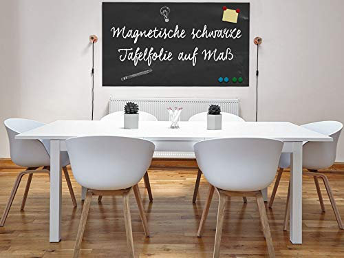 Magnet-Folie Tafel | für Kreide & Kreidestifte | selbstklebend | magnetisch | viele Größen | Kreidetafel Magnet Klebefolie (200x75cm)