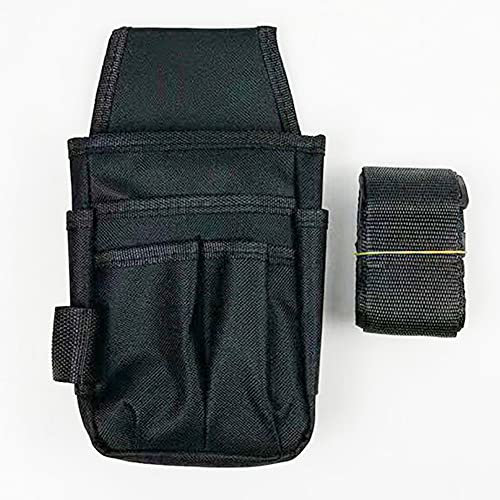 Maizoon UH09 Tragbarer, multifunktionaler, wasserdichter Bohrschlüssel, Hammer, Schraubendreher, Sammlertasche, Werkzeugtasche mit verstellbarem Gürtel für Elektriker/Techniker/Heimwerker, Schwarz
